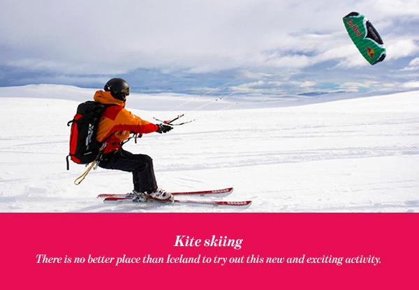 Kite skiing