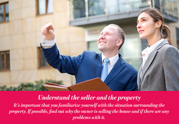Understand the seller and the property