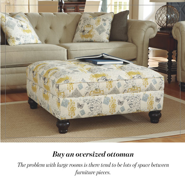 Buy an oversized ottoman