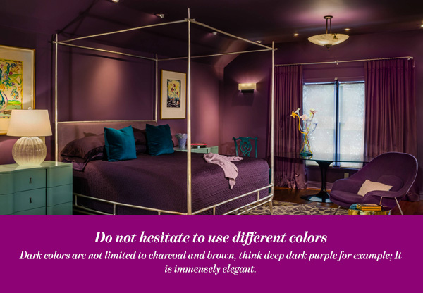 Do not hesitate to use different colors