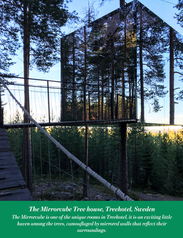 The Mirrorcube Tree house, Treehotel, Sweden