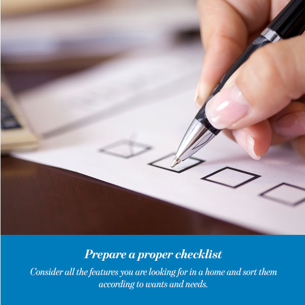 Prepare a proper checklist