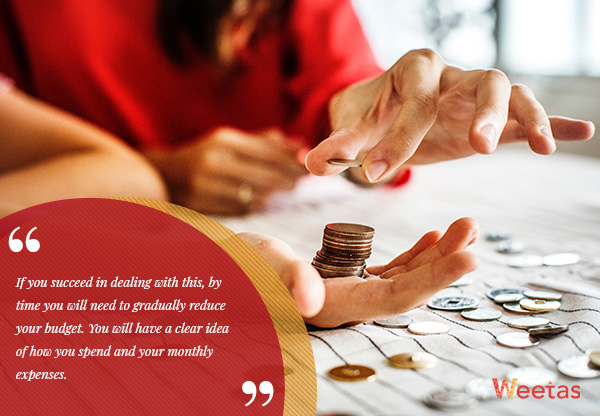 Gradually reduce the budget