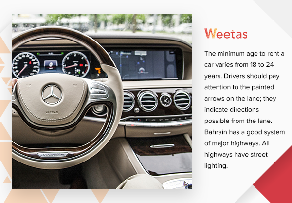 Additional information about driving in Bahrain