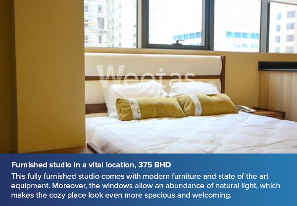 Furnished studio in a vital location, 375 BHD